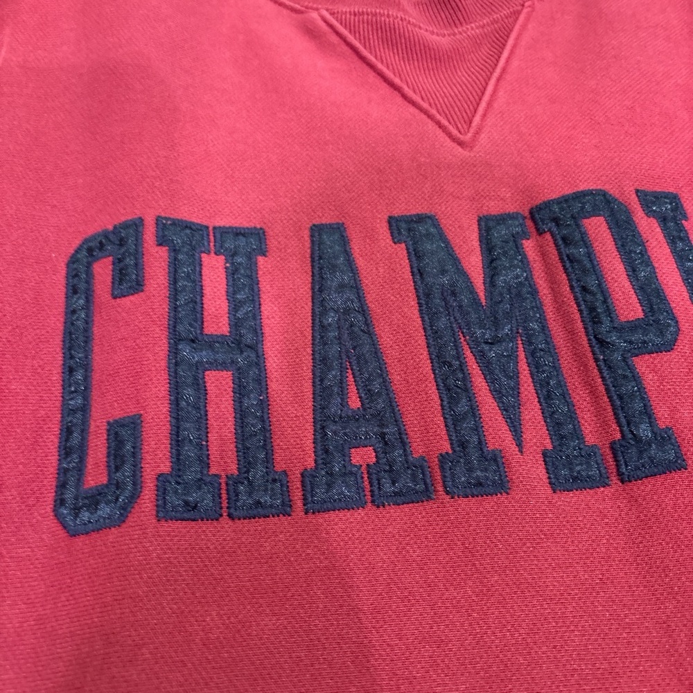 Champion Men's Maroon Crewneck Sweater View 2